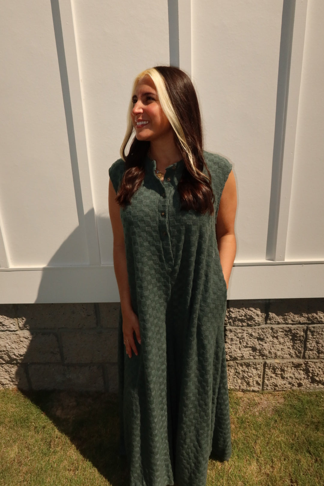 Kyndall Checkered Oversized Jumpsuit