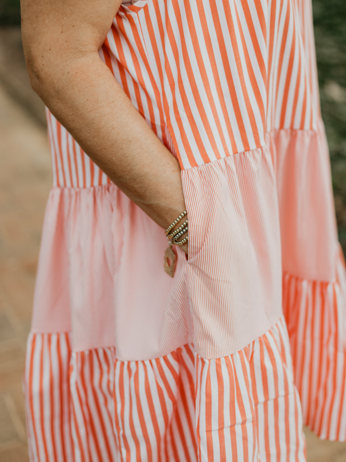Creamsicle Striped Mini Dress