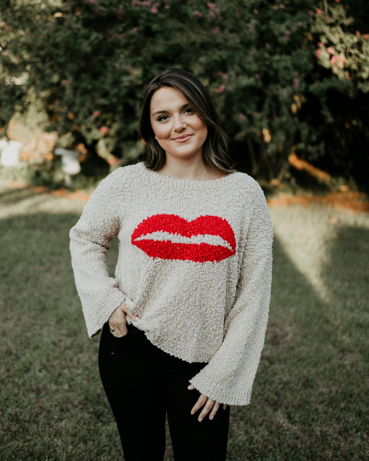 Charli Lips Sweater
