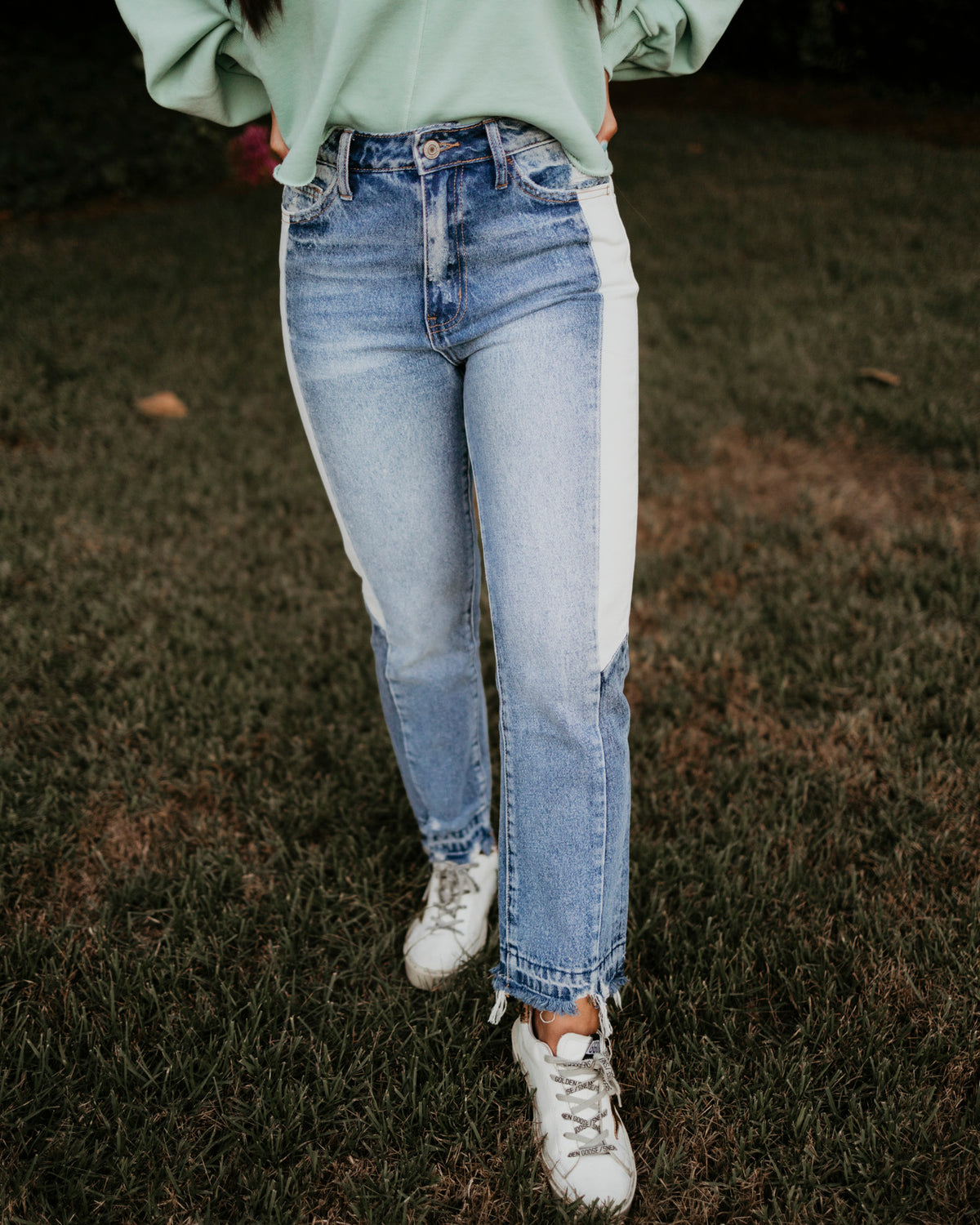 Beverly Color Block Jeans