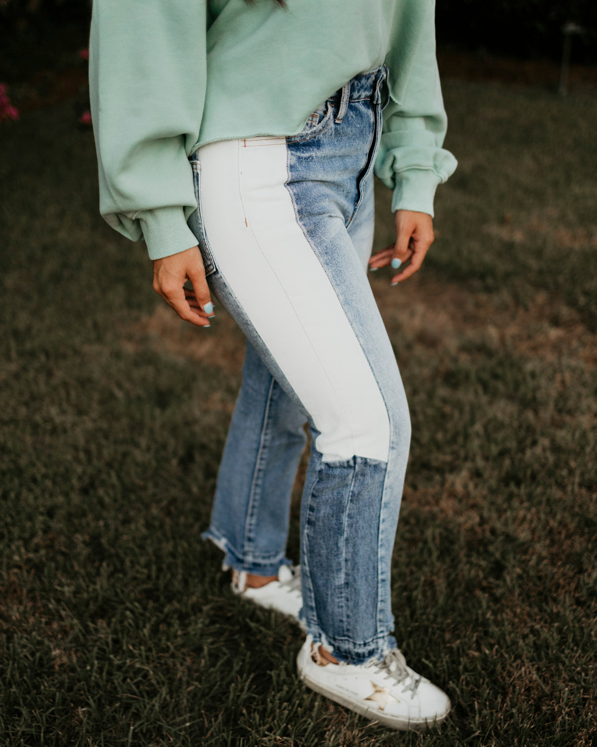 Beverly Color Block Jeans